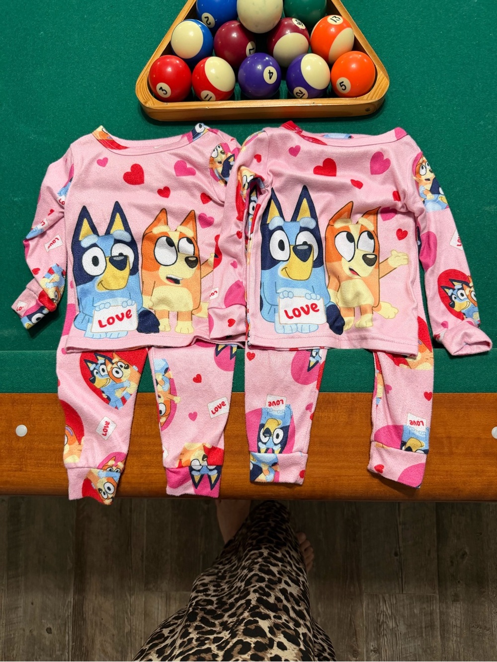 Kids Pink Cartoon Dog Pajama Set - Brand Unspecified
